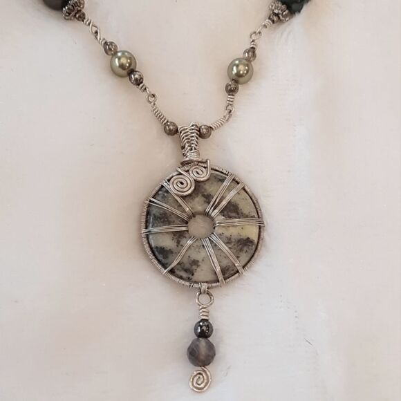 Art Fair Beaded Necklace  - Picture 2 of 10